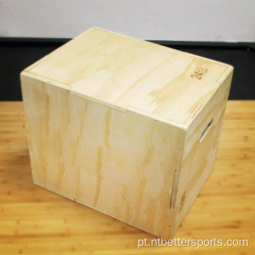 Treinamento de fitness 3in1 Wooden Plyo Salping Squat Box